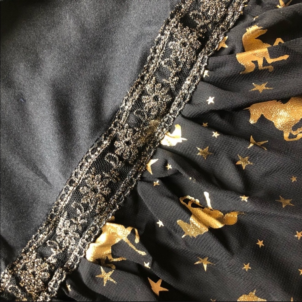 Epic Threads gold foil big girl unicorn dress med special event Easter holiday - Picture 7 of 8